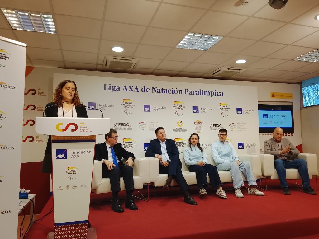 Entrega de premios ganadores Liga AXA de natación Paralímpica